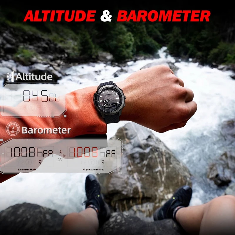 Altimeter Compass Watch - 노스 엣지 2026 타르시스 남성용 탄소