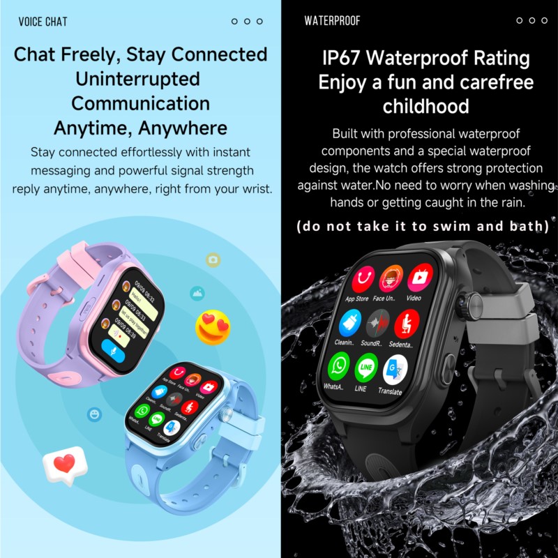 어린이용 4G 스마트워치, 2.0인치 HD 화면, 2+ - Smartwatch Watches For Kids With Gps 리뷰 및 가격