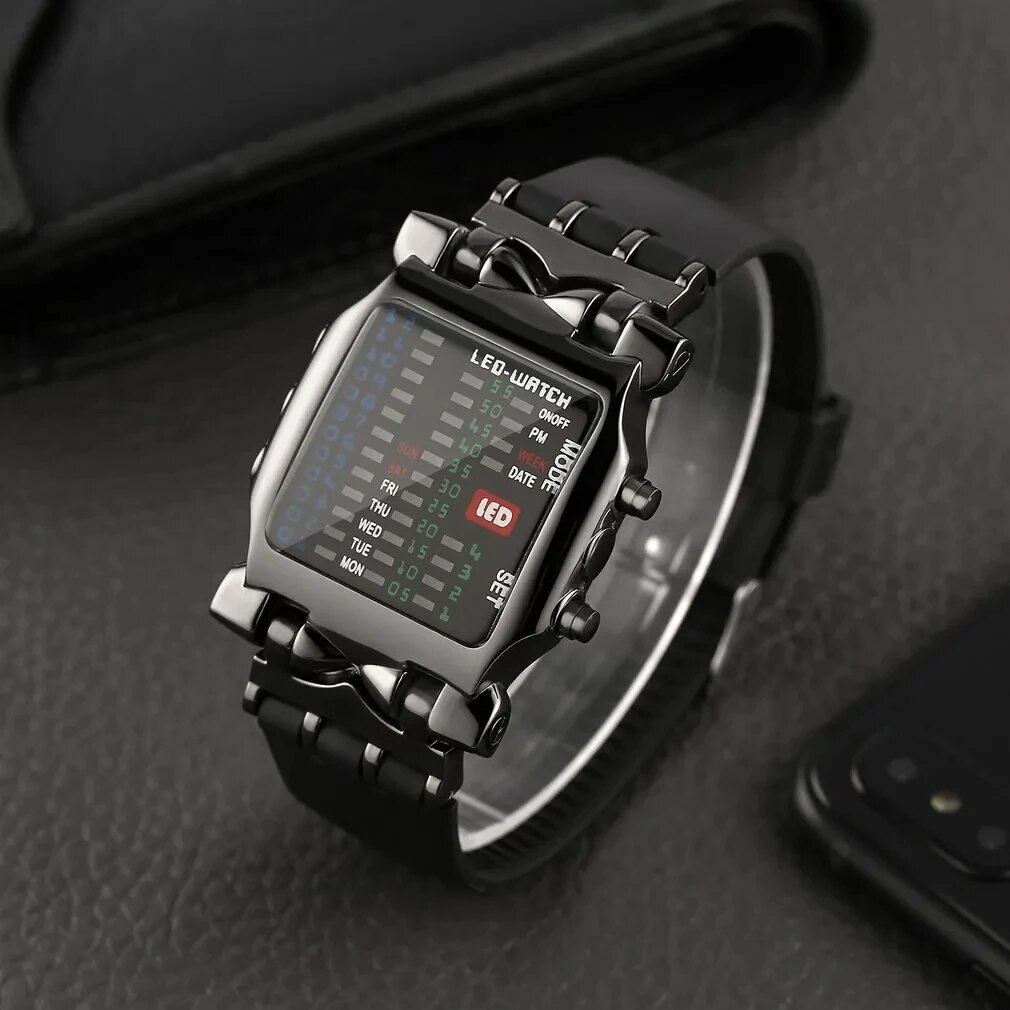 이진 Led 시계 크리 에이 티브 방수 비즈니스 전자  - Timex Watches Smartwatch 리뷰 및 가격