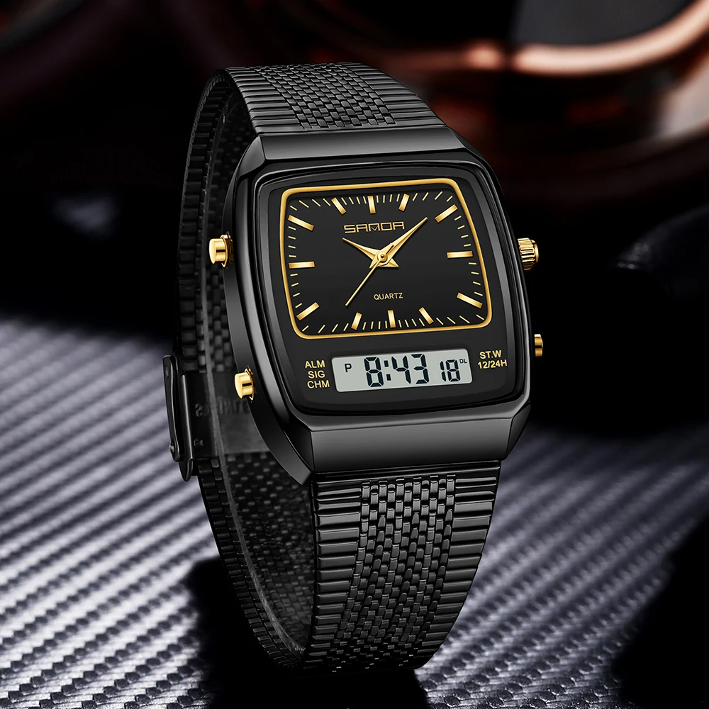 산다 남성용 방수 아날로그 디지털 쿼츠 손목시계 남성  - Timex Watches Smartwatch 리뷰 및 가격