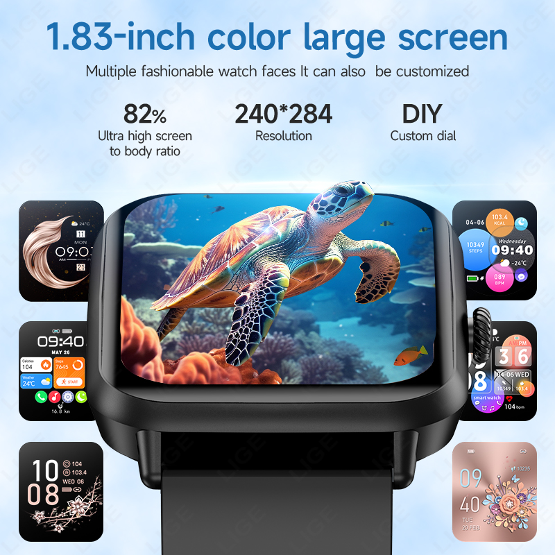 LIGE 스마트 워치(여성용/남성용), 풀 터치 스크린 - Watches Ladies Smartwatch 리뷰 및 가격