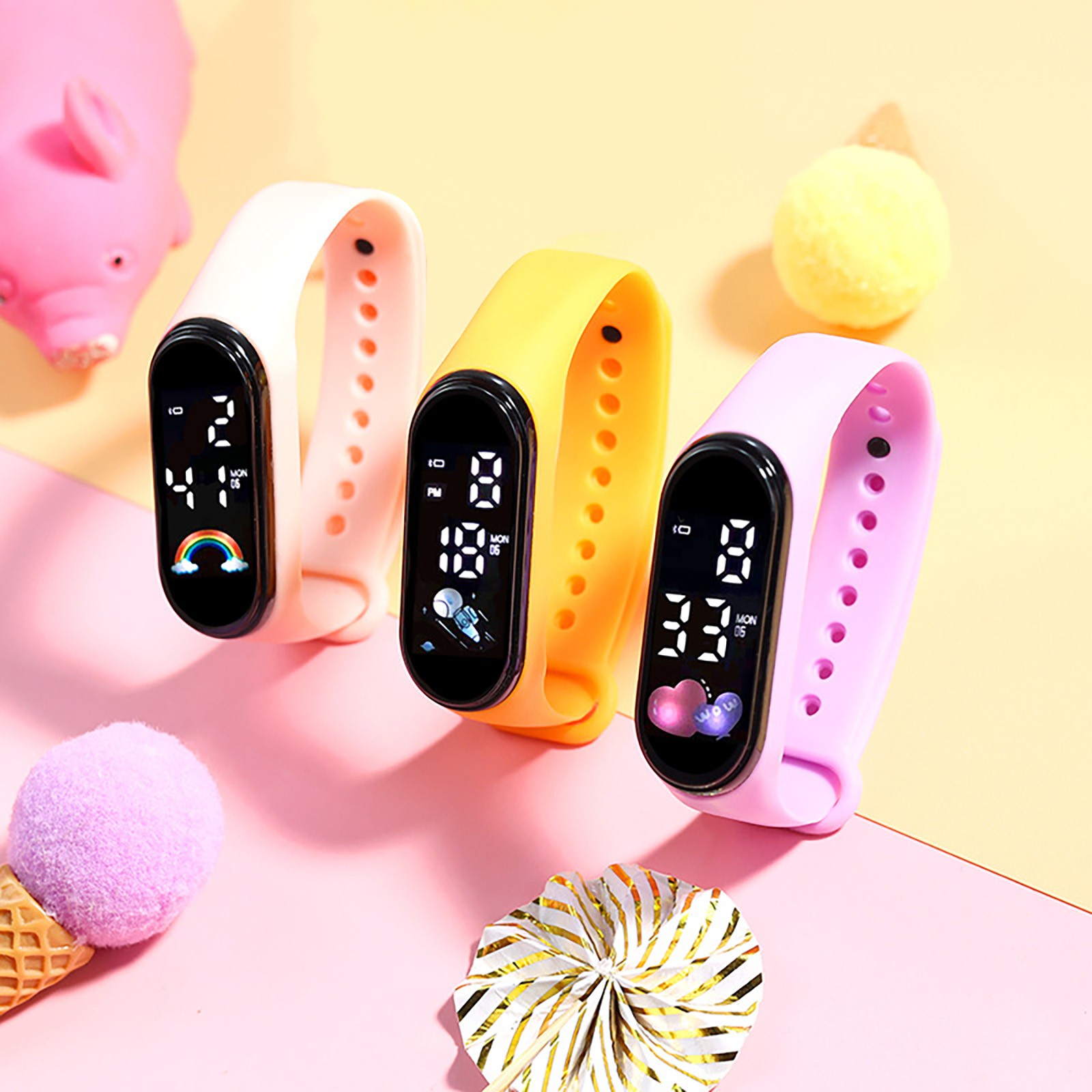 어린이 시계 생일 선물 남아 여아 만화 캐릭터 키즈 시 - Smartwatch Digital Watches For Kid Girl 리뷰 및 가격